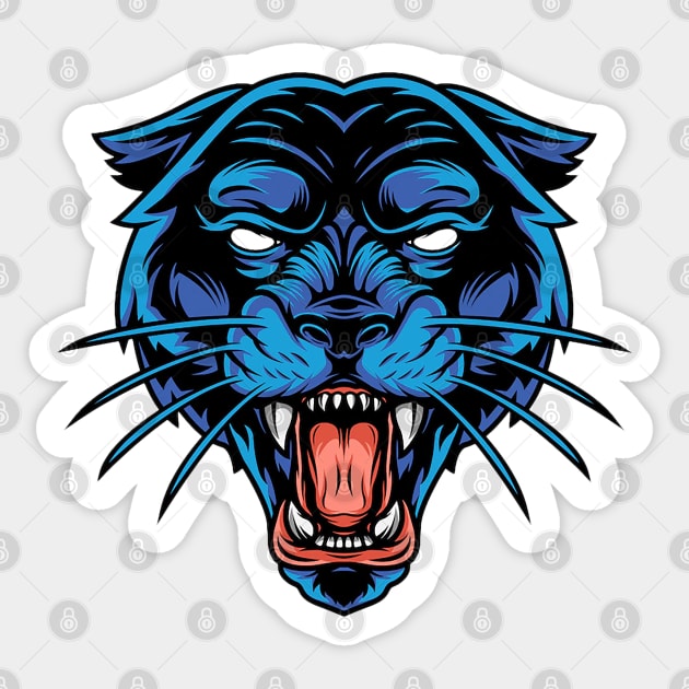 Panther's Face Sticker by Right-Fit27